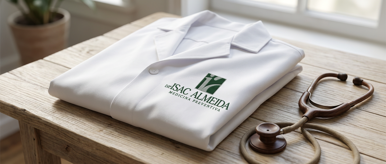 Dr. Isac Almeida | Jaleco bordado